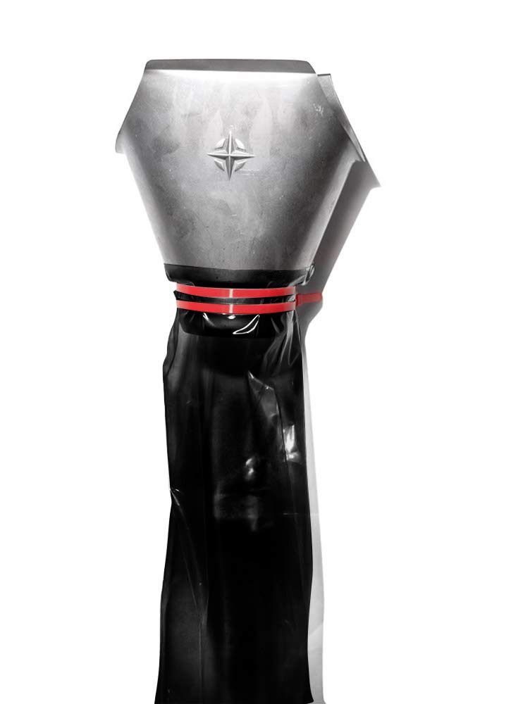 WeltiesSmartTools 12m Black LDPE Gutter Hose, DN125, 1.5 Bar Max Pressure, 8 Cable Ties, UV & Frost Resistant, Temporary Downpipe