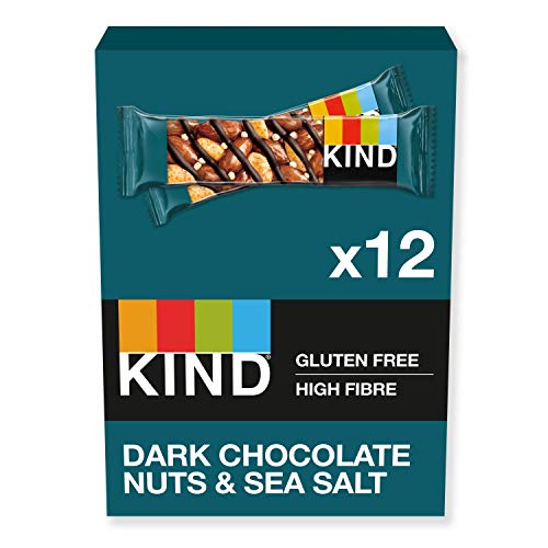 Kind bars healthy gluten free low calorie snack bars dark chocolate nuts sea salt 12 bars