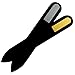 Bona Fide Beauty's Genuine Czech Crystal Glass Nail Files - 2-Piece Manicure Files in Black Velvet Sleeves