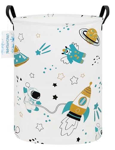LANGYASHAN Laundry Basket Canvas Fabric Collapsible