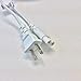 Ipax 10 Ft Long White 2 Prongs AC Power Cord Cable Plug Compatible with for LG TCL Samsung UN75NU7100F-XZA UN55NU7300 UN65NU7300 UN60J6300 UN65J6300 UN75J6300 UN32J6300 UN50J6300 UN55J6300 Led HD TV