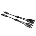 uxcell Pair MC4 Male Female Y Shape Branch Solar Panel Cable Wire Photovoltaic Connectors