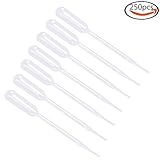 JPSOR 250pcs 0.5ml Disposable Plastic Transfer Pipettes