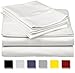 THREAD SPREAD 100% Egyptian Cotton Sheets Queen Size Bed Set - 4 PC 800 High Thread Count Egyptian Cotton Queen Sheet Set (White) Soft, Cooling, 16