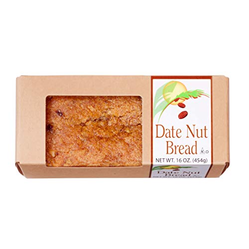 Classic Date Nut Bread, Full Flavor of Dates & Nuts, Crunchy Walnuts, Moist, Dense, Traditional Recipe in a 16 oz Loaf, Serves 8-10 - Certified Kosher - Thumbnail 4