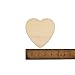 Wooden Hearts 4-1/2 Inch, Unfinished Wooden Heart Cutout Shape, Wood Heart (4-1/2” Tall x 1/8” Thick) - Bag of 10