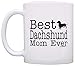 ThisWear Dog Lover Gifts Best Dachshund Mom Ever Animal Pet Owner Rescue Gift 11oz Ceramic Coffee Mug with Handle