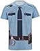 Funny World Men's Police Uniform Costume T-Shirts (XXL), Blue