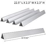 SHINESTAR 22.5 inch Heavier Flavorizer Bars for Weber Spirit 300, Genesis Silver & Genesis Gold Series, Stainless Steel, 7536