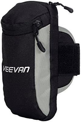 Veevanpro Universal Sweatproof Arm Bag for Running Sports Armband Workout Arm Case Fits up to 6 inches Smartphone Black