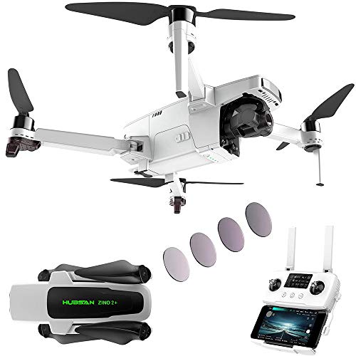 Zino 2 Plus 4K-Drohne 60fps-Kamera mit 3-Achsen-Gimbal, GPS-FPV-Live-Video-RC-Quadcopter für Erwachsene, 9-km-SyncLeas…