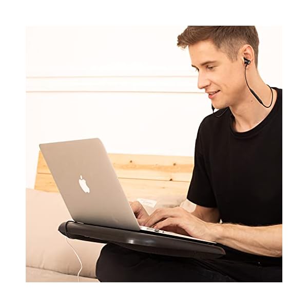 KLIM-Comfort-Laptop-Cooler-Protect-yourself-and-your-laptop-from-overheating-High-Comfort-Silent-Cooling-pad-10-156-Stable-on-Your-Laps-Laptop-Cooling-Tray-with-Fan-NEW-2021 KLIM Comfort + Laptop Cooler + Protect yourself and your laptop from overheating + High Comfort Silent Cooling pad 10…