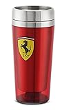 Ferrari Red Stainless Steel Travel Mug w/ Shield Logo