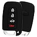 KeyGuardz Keyless Entry Remote Car Smart Key Fob Outer Shell Cover Soft Rubber Protective Case For Hyundai Kia SY5HMFNA04