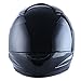 Motorcycle Street Bike Glossy Black Full Face Helmet + Two Visors: Smoked & Clear