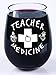 Teacher Appreciation - Teacher Medicine - Stemless Wine Glass - Funny - Tritan Plastic Material - Shatterproof Unbreakable - 16 Ounce