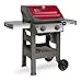 Weber 44030001 Spirit II E-210 2-Burner Liquid Propane Grill, Red