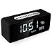 Orionstar Alarm Clock Radio with FM, Wireless Speaker for Bedroom with 8 Inch LED Screen Snooze Sleep Timer Dimmer USB Port Thermometer Display TF AUX Micro SD Widely Compatible Model S1