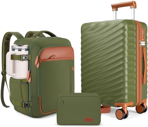 Amazon.com | MIUSSE MAX Luggage Sets 3 Piece, 20 Inch Hardshell