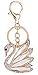 Giftale Swan Handbag Charms Accessories Purse Keychain for Women,#41813A