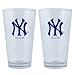 MLB New York Yankees Boelter Pint Glasses 2-Pack