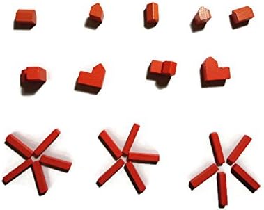 YorksGamePieces Orange Wood Replacement Player Pieces