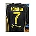 Blackopstactical Brand Juventus Ronaldo # 7 Soccer Jersey 2018 2019 Away Jersey for Kids/Youth + Free Short