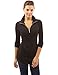 PattyBoutik Women Zip Pocket Tunic (Black Small)