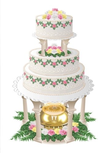 Wedding Journal Fancy Wedding Cake Fountain: (Notebook, Diary, Blank Book) (Wedding Journals Notebooks Diaries)