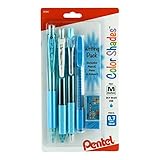 Pentel Color Shades Writing Pack - Pastel Sky Blue