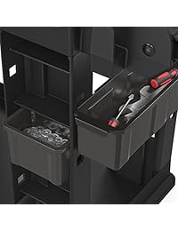 Suncast Comercial pucbin6 Cajas de almacenamiento, 2 grandes y 4 pequeños, para Suncast Utility Carts, Gray (Pack de 6)