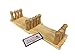 ALAZCO 1 Accordion Style Wood Expandable Wall Rack 13 Hooks (Pegs) for Hat, Cap, Belt, Umbrella Coffee Mug Jewelry Hanging - 2