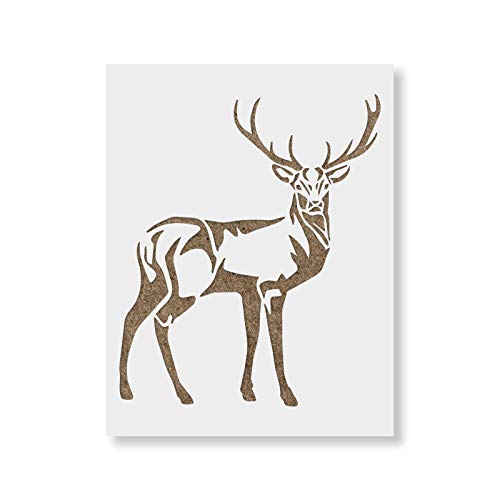 Deer Stencil Template - Reusable Stencil with Multiple Sizes Available