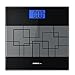 SimpleTaste Digital Body Weight Scale Bathroom Scale Tempered Glass and Step-on Technology with Backlit Large Display 400 lb (180 kg) with 0.1 lb (0.05kg) increments, Black