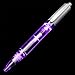 FlashingBlinkyLights Plastic Light Up Multicolor LED Pen with Silver Barrel