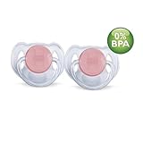 Philips Avent Translucent Toddler Pacifiers 6-18 Months - 2 Pack, Red