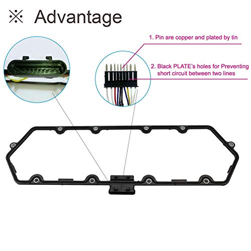 7.3L Powerstroke valve cover gasket Split (left&right) for 9703 Diesel