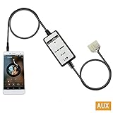 Yomikoo Aux Adapter, Car Stereo CD Changer AUX 3.5mm Interface Adapter for Toyota 5+7 Pin 1998-2002 Corolla,1998-2002 Land Cruiser,1998-2004 Avalon,1998-2003 Highlander,1998-2004 Camry