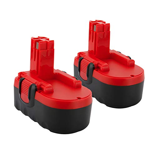 Lotive 2 Packs 18V 3.0Ah Ni-MH Battery Compatible With Bosch BAT025 BAT026 BAT160 BAT180 BAT181 BAT189 Bosch 18V Power Tools Cordless Drill Battery