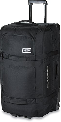 Dakine - Unisex Split Roller Luggage Bag - Durable Construction - Split-Wing Collapsible Brace Level - Exterior Quick Access Pockets (Black, 110L)