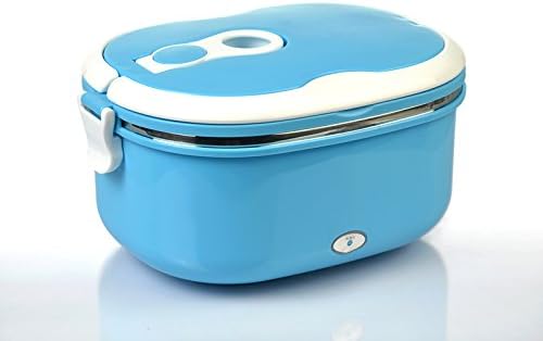 yxhflo Electric lunch boxesUsbCar keep-warm electronic lunch boxes home plug-in charge of stainless steel heating bento boxes,Skyblue