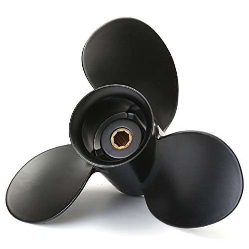 Hitommy 9x9 3 Blades Marine Boat Propeller Aluminum For Mercury Outboard Engine 6-15HP