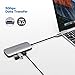 HooToo USB C Hub, 7-in-1 Adapter with Ethernet Port, SD/TF Card Reader, 4K HDMI, 3 USB 3.0 Ports for MacBook/Type C Windows Laptops (Grey)
