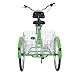 H&ZT 26″ Meridian Adult Tricycle 1/7 Speed 3 Wheel Bikes for Adults, Adult Tricycle Trike Cruise Bike with Large Size Basket for Recreation, Shopping, Exercise (Apple Green, 26″ / 7-Speed)thumb 4