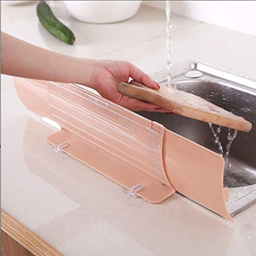 Kitchen Stretchable Sink Water Splash Guard, Dish Washing Baffle Board Household Tools