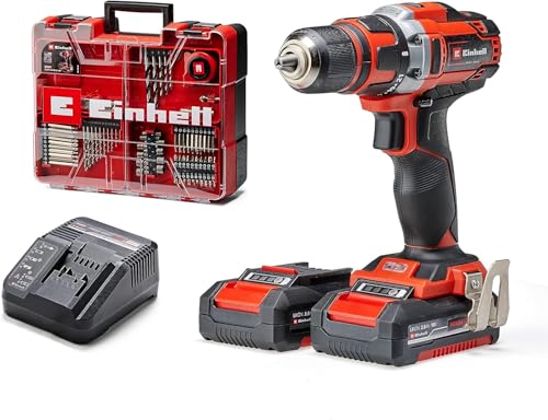 Einhell Akku-Bohrschrauber-Set TE-CD 18/40 Li +69 (2x2,0 Ah)