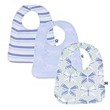 KicKee Pants Bib Set, Lilac Leopard, Girl Tropical Stripe & Aloe Butterfly