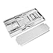 Royal Gourmet Commercial Stainless Steel Double-Shelf Folding Work Table, 48