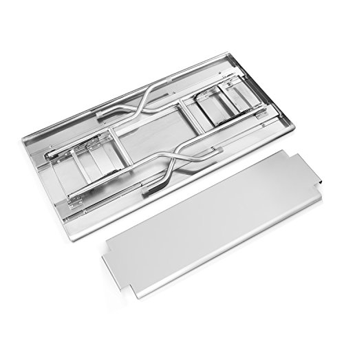 Royal Gourmet Commercial Stainless Steel Double-Shelf Folding Work Table, 48" L x 24" W