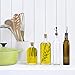 RUCKAE Olive Oil Dispenser Set,4 pcs 17oz Olive Oil Bottles + 4 pcs Olive Oil Spout+Funnel,Olive Oil Bottle and Vinegar Bottle Glass Set for Kitchen (4 PACK)